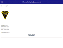 Tablet Screenshot of moonachiepd.org